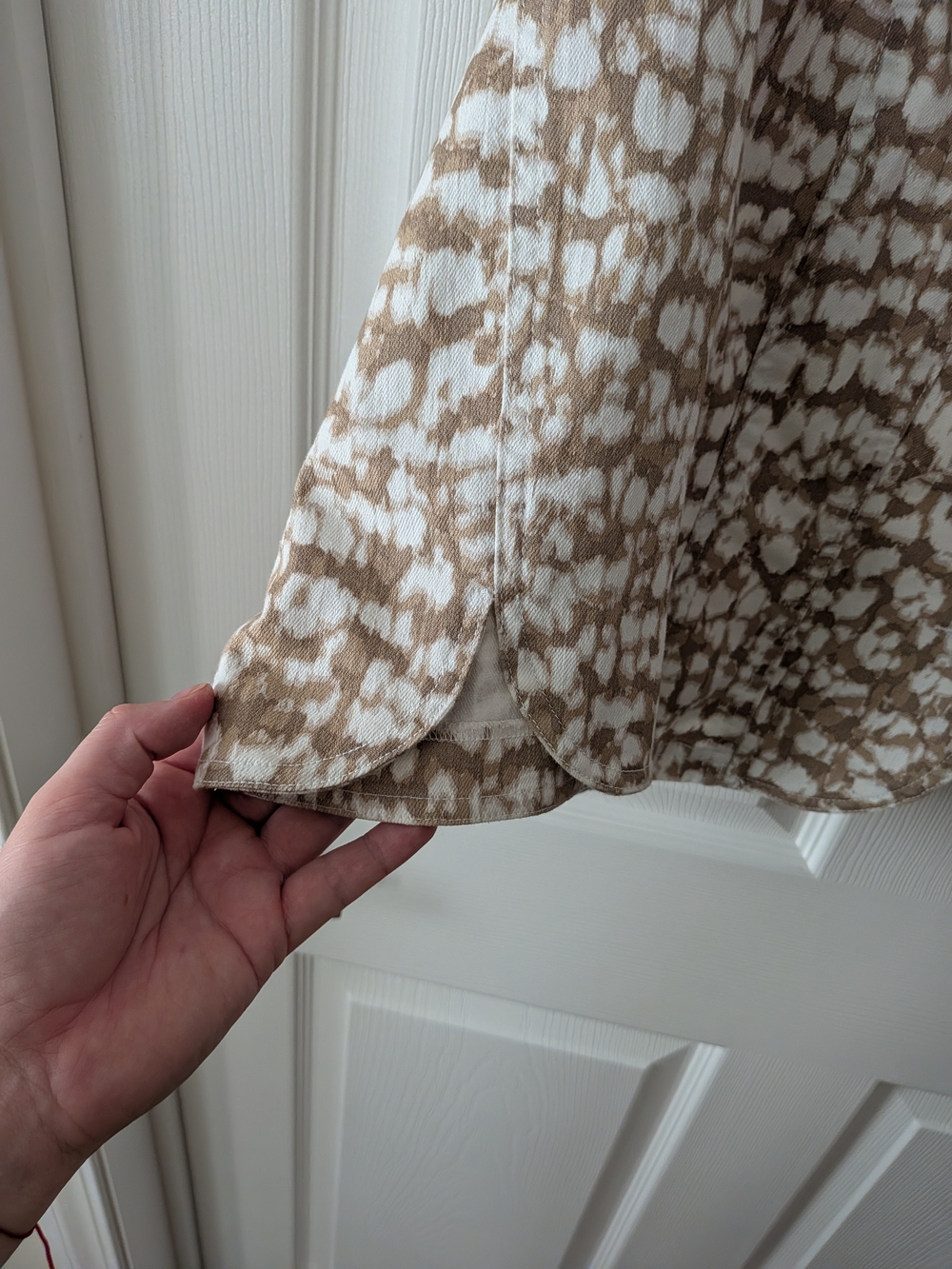 Ruby Rd. Beige & White Patterned  Jacket - Picture 7 of 9